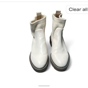 Stylish White Ankle Boots